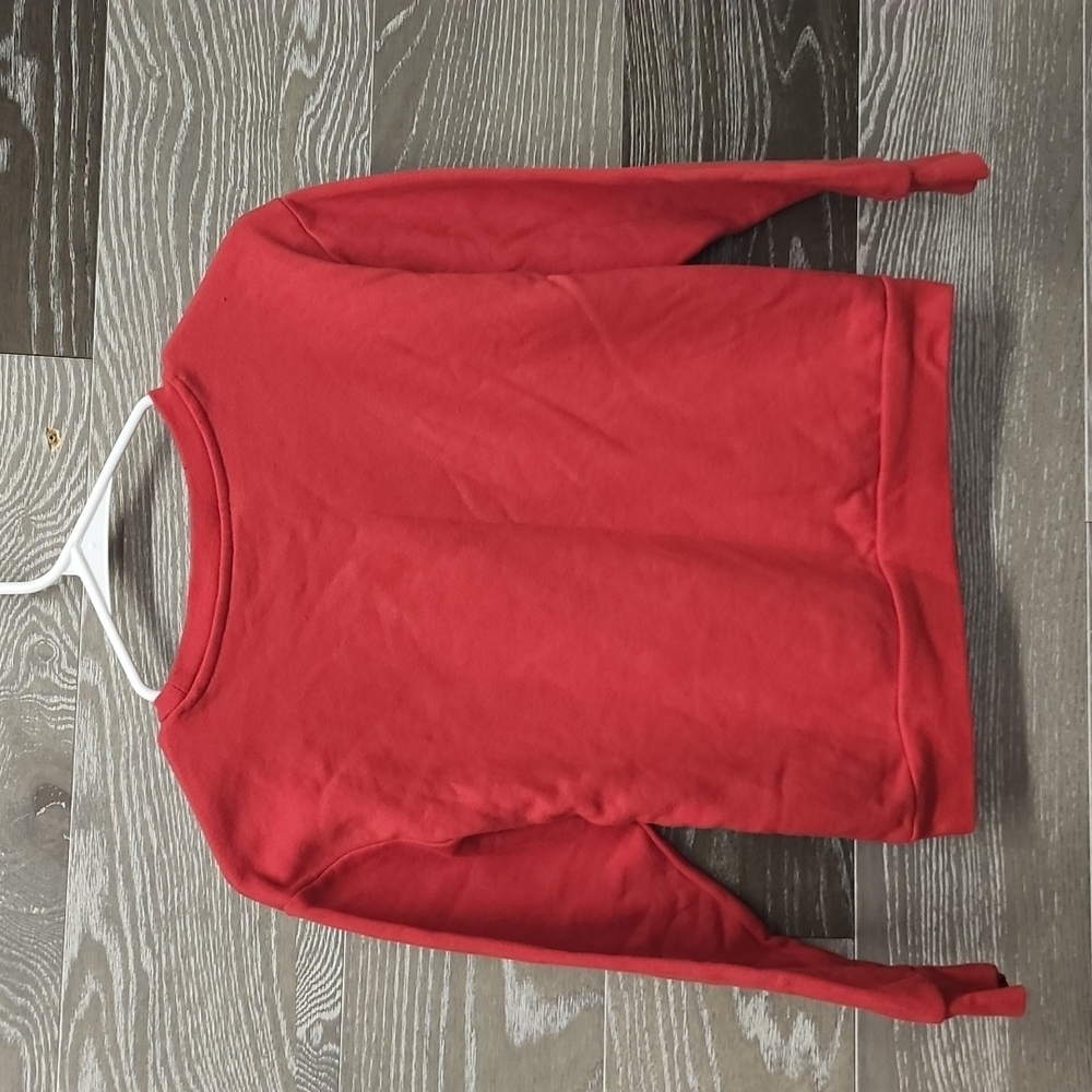 Disney Minnie mouse red fleece lined sweatshirt size 10-12 - Picture 4 of 4